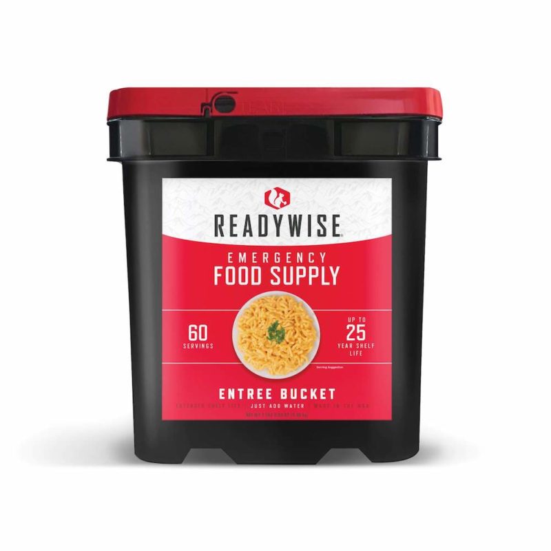 60 serve mains bucket of emergency food
