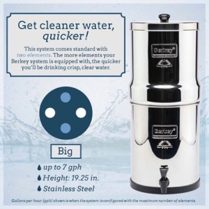Big Berkey Water Filter Specs