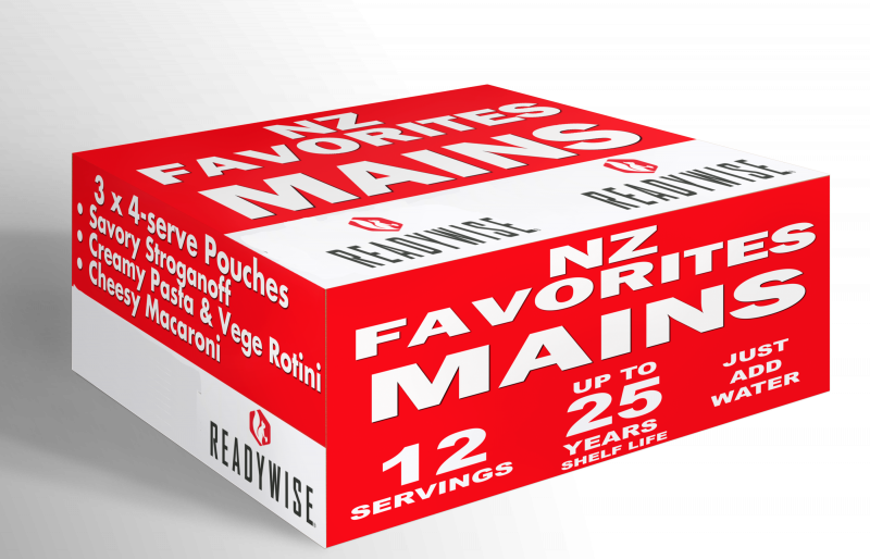 12 Serve / NZ Favourites Emergency Food Kit - Mains