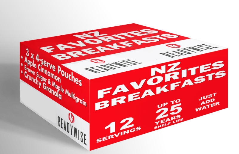 12 Serve / NZ Favourites Emergency Food Kit - Breakfasts