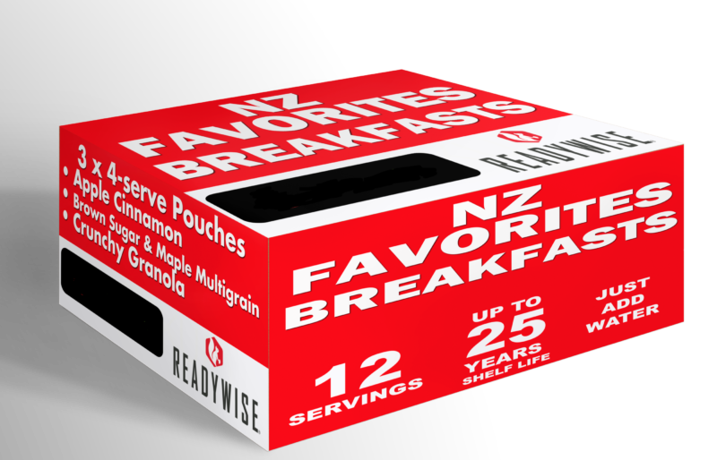 12 Serve / NZ Favourites Emergency Food Kit - Breakfasts